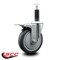 Service Caster 5'' Thermoplastic Rubber Swivel 1'' Expanding Stem Caster Total Lock Brake SCC-EXTTL20S514-TPRB-1 - alternate 2